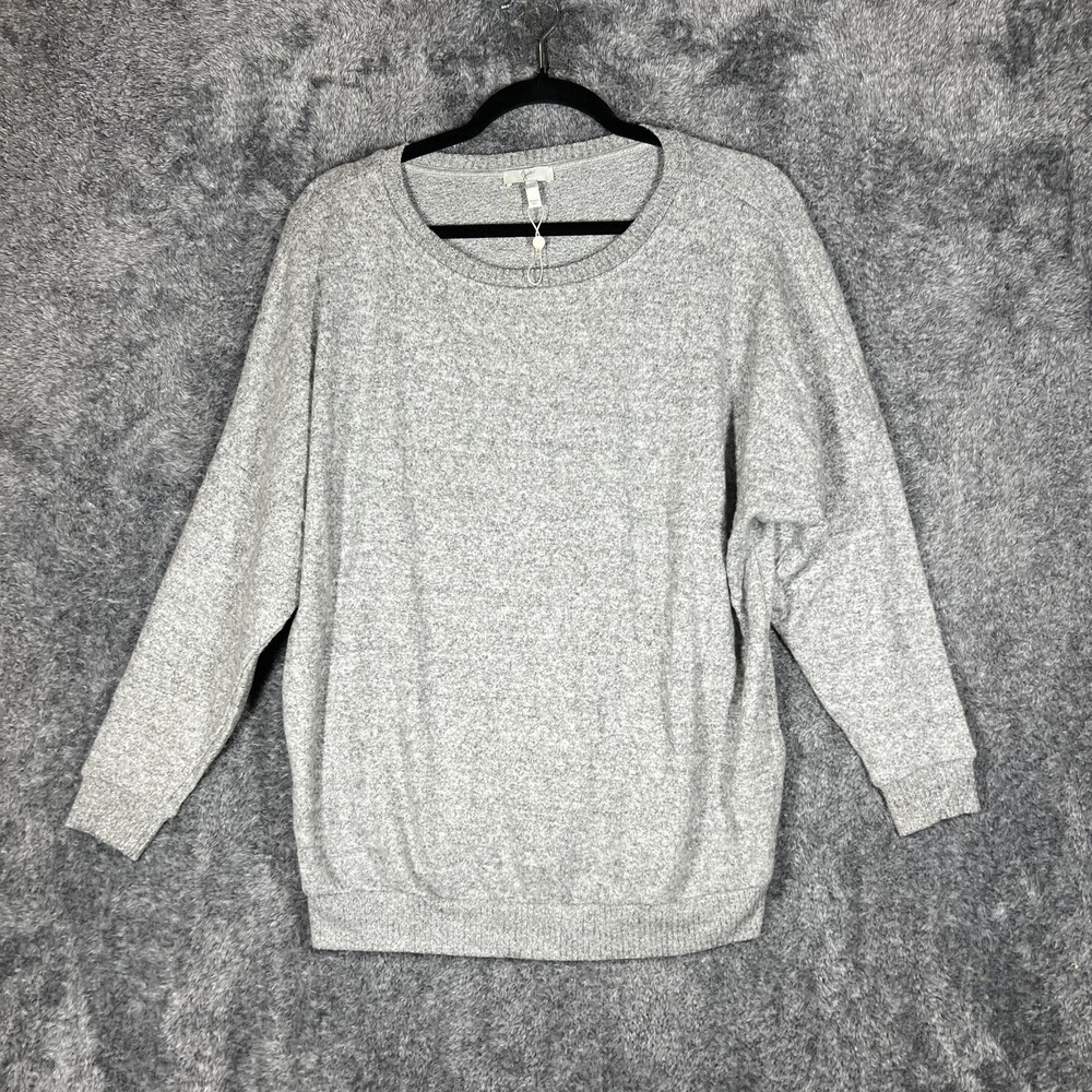 Joie Sweater Pullover Womens XS Gray Rayon Polyester Spandex Relaxed Fit